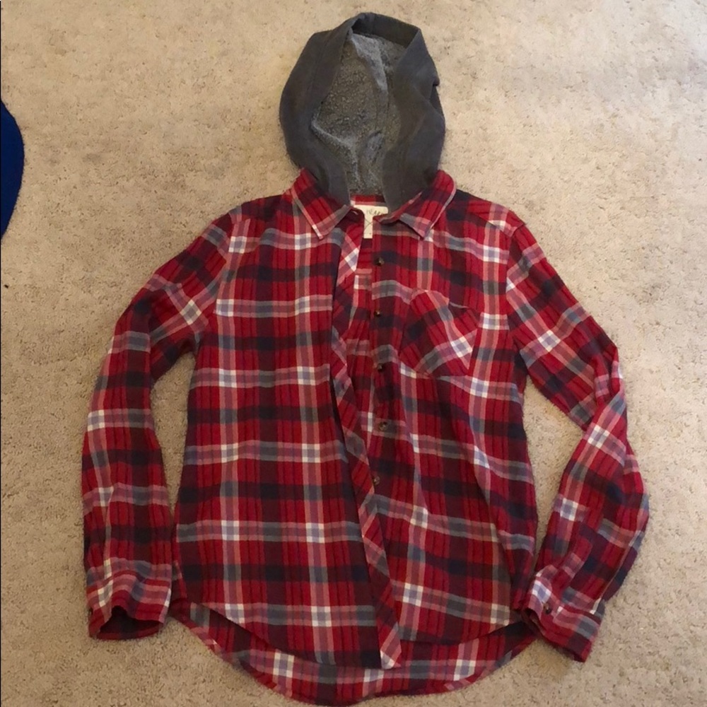 Hooded flannel